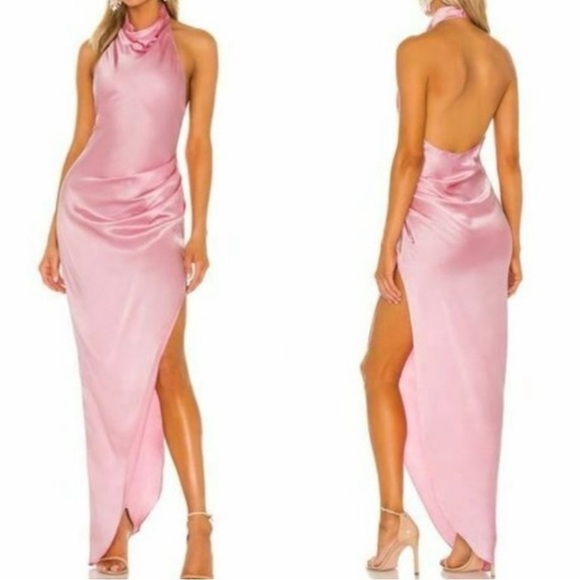 Amanda Uprichard Dresses & Skirts - Amanda Uprichard Samba Gown Maxi Dress 100% Silk Flamingo Pink Medium